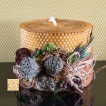 Μεγάλο Χειροποίητο Φυσικό Κερί Μέλισσας- Φύλλο Κηρήθρας